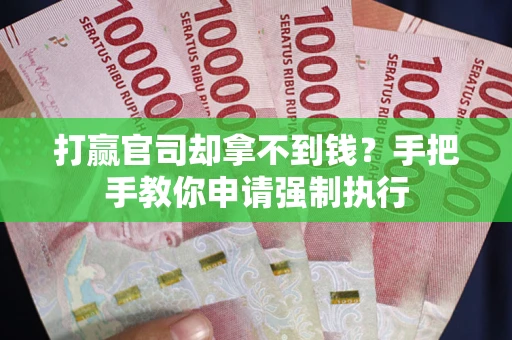 北京打赢官司却拿不到钱？手把手教你申请强制执行