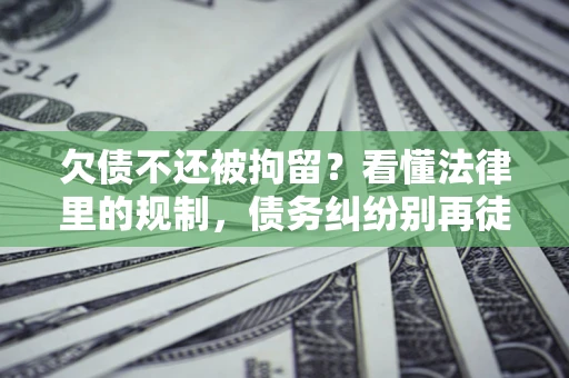 北京欠债不还被拘留？看懂法律里的规制，债务纠纷别再徒劳奔波