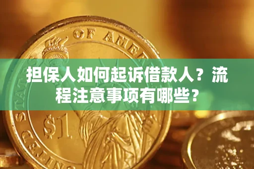 北京担保人如何起诉借款人？流程注意事项有哪些？
